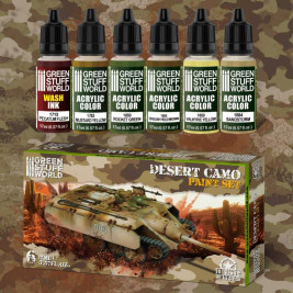 Acrylic Paint Set – Desert Camo (6× 17 ml)