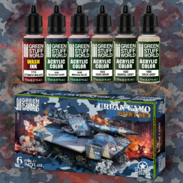 Acrylic Paint Set – Urban Camo (6× 17 ml)