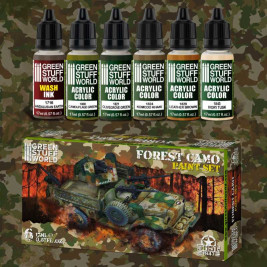 Acrylic Paint Set – Forest Camo (6× 17 ml)