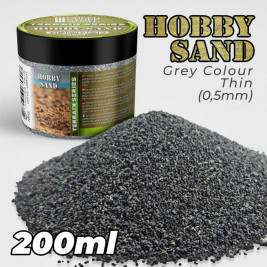 Thin Hobby Sand – Dark Grey 0.5mm (200 ml)