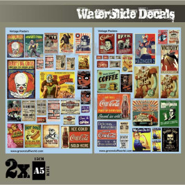 Waterslide Decals – Vintage Posters