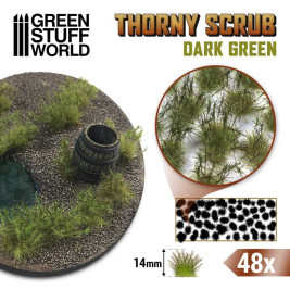 Thorny Scrubs – Dark Green 14mm (48 ks)