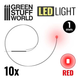 LED dioda červená 1mm (10 ks)