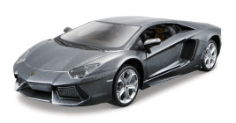 1:24 Lamborghini Aventador Coupe, Grey (Assembly Line)