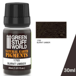 Natural Earth Pigments – Burnt Umber (30 ml)