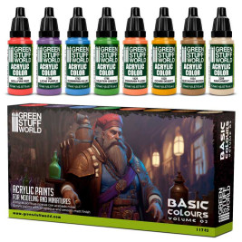 Acrylic Paint Set – Basic 02 (8× 17 ml)