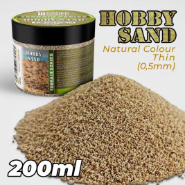 Thin Hobby Sand – přírodní písek s frakcí 0,5 mm (200 ml)
