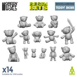 3D Printed Set Teddy Bear – 3D-Gedruckte Teddybären (14 Stck.)