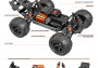 1:14 RC auto High Speed Car Black Hole 4WD 2.4GHz RTR (zelené)