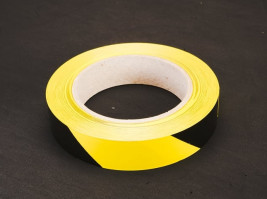 PN Racing RCP Tracks Black/Yellow Vinyl Tape 1″ x 100 Feet