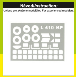<p hidden>A</p>Stříkací šablony pro kabinu a kola pro modely LET 410 UVP, UVP-E, LET 420