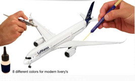 Sada barev Revell Aqua Color 36203 – Modern Airliner (8× 18 ml)