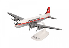 1:125 Douglas DC-4, Swiss Air Lines, 1950s Colors (Snap-Fit)