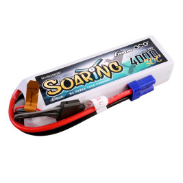 Gens ace Soaring G-Tech LiPo - 4S 4000mAh 14.8V 4S1P (30C) EC5 Plug