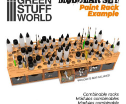 Modular Paint Rack – modulární stojan na barvy (rovný roh)