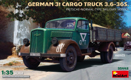 1:35 German 3t Cargo Truck 3,6-36S, Military Service