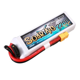 Gens ace Soaring G-Tech LiPo - 3S 2200mAh 11.1V 3S1P (30C) XT60 Plug