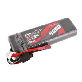 Gens ace G-Tech LiPo - 2S 4000mAh 7.4V 2S1P (60C) HardCase, Dean-T Plug