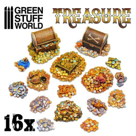 Resin Treasure Pieces – resinové poklady (16 ks)