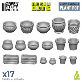 3D Printed Set Plant Pot – 3D tištěné květináče (30 ks)