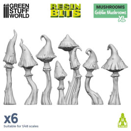 3D-gedrucktes Set Koboldpilze XL - 3D-gedruckte Pilze XL (6 Stück)