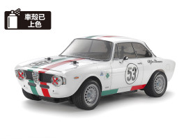 1:10 Alfa Romeo Giulia Sprint GTA MB-01 weiß lackiertes Chassis (Bausatz)