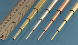 Sada pakfongových teleskopických trubek malého průměru 0.4, 0.6, 0.8x305 mm (3 ks)