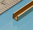 Mosazný profil U 2.5x2.5x305 mm (1 ks)