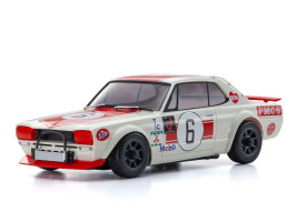 Mini-Z AWD Nissan Skyline 2000GT-R KPGC10 Racing 72 Nr. 6 Rot mit KT-531P Sender