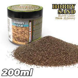 Thin Hobby Sand – Burnt Brown 0,5mm (200 ml)