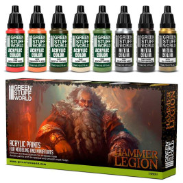 Acrylic Paint Set – Hammer Legion (8× 17 ml)