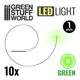 LED grün 1mm (10 Stück)