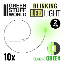 LED-Diode blinkend grün 2mm (10 Stück)