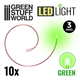 LED grün 3mm (10 Stück)