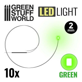 LED grün 2mm (10 Stück)