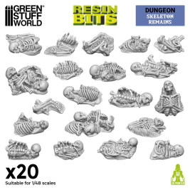 3D Printed Skeleton Remains – 3D-gedruckter Skelett-Torso (20 Stück)