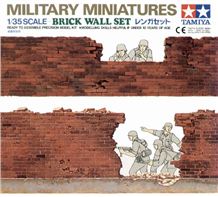 1:35 Militär Miniaturen Brick Wal Set
