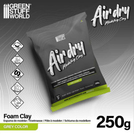 Air Dry Foam Clay – Modelliermasse Grau (250 g)