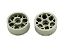 Marka Racing 1:28 Mini-Z 2WD CNC Delrin Flanged Front Wheel 8.5x20mm +2 Offset (Light Grey)