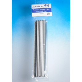 Brusné hobby pilníky klínového tvaru velké - hrubost 100, 180, 240, 320, 400, 600, 800, (7 ks)