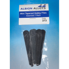 Brusné hobby pilníky klínového tvaru malé - hrubost 100, 180, 240, 320, 400, 600, 800, (7 ks)