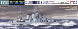 1:700 HMS Hood & E-Class Destroyer (Water Line Series)