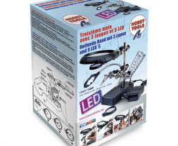 Třetí ruka s lupou a LED osvětlením