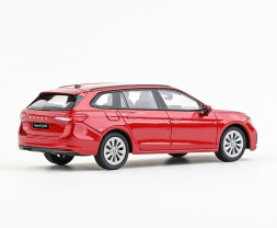 1:43 Škoda Superb IV Combi (2023) – červená Carmine metalíza
