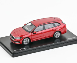 1:43 Škoda Superb IV Combi (2023) – červená Carmine metalíza