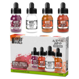 Acrylic Inks Set – Sunset Opaque (4× 30 ml)
