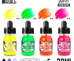 Acrylic Inks Set – Fluor (4× 30 ml)