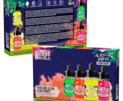 Acrylic Inks Set – Fluor (4× 30 ml)
