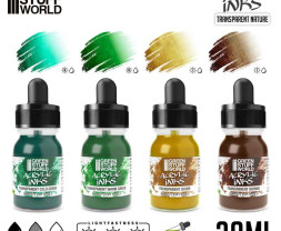 Acrylic Inks Set – Transparent Nature (4× 30 ml)
