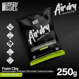 Air Dry Foam Clay – modelovací hmota černá (250 g)